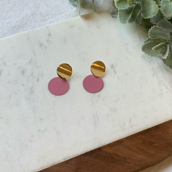 The Issa - Double Coin Drop Earrings - Picture 2 of 5